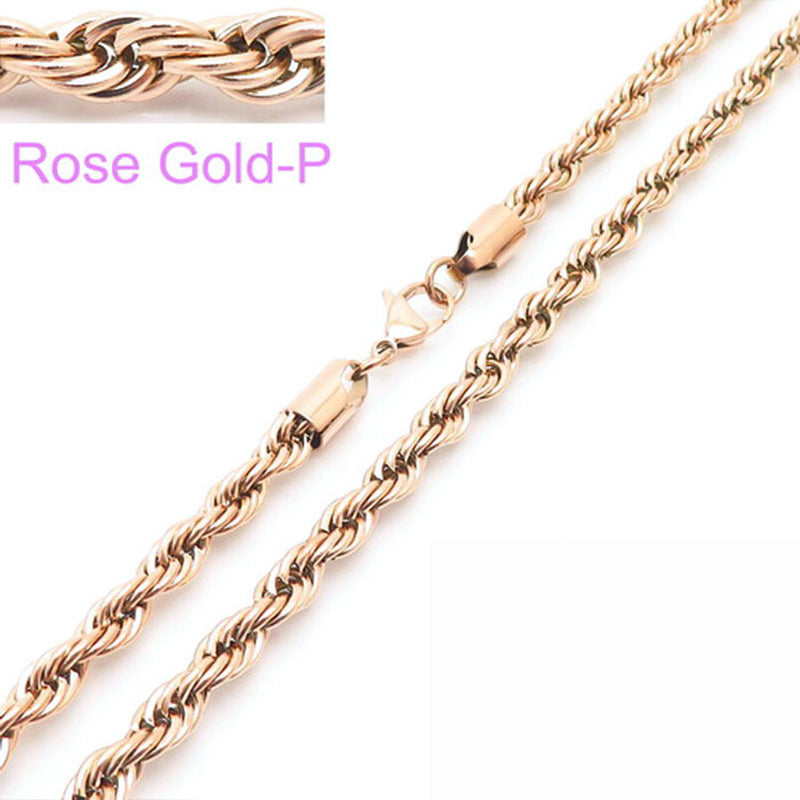 Twisted rope chain necklace – photo 30
