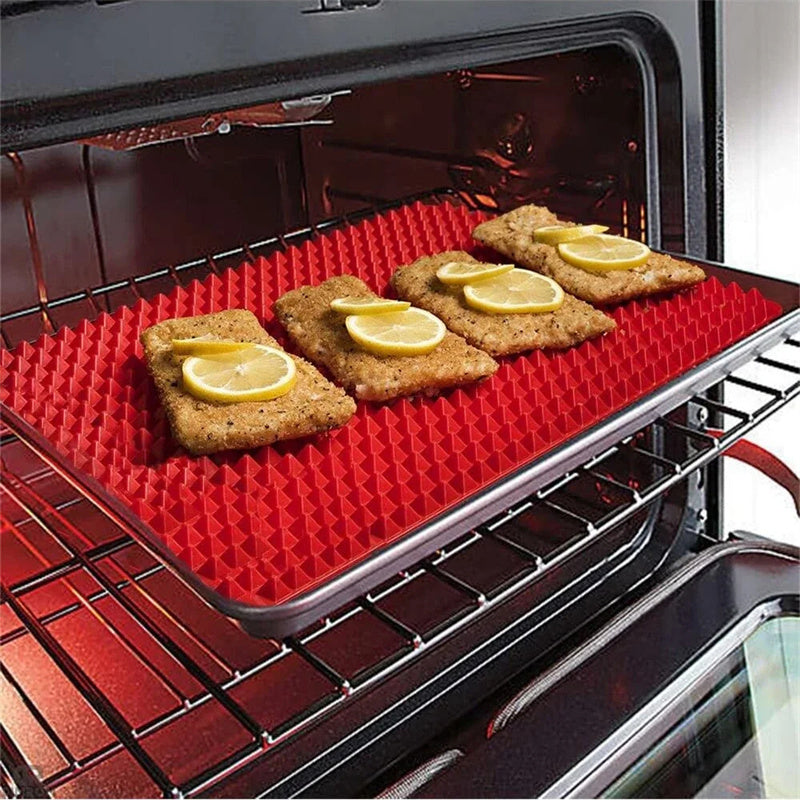 Red silicone pyramid baking mat – photo 4