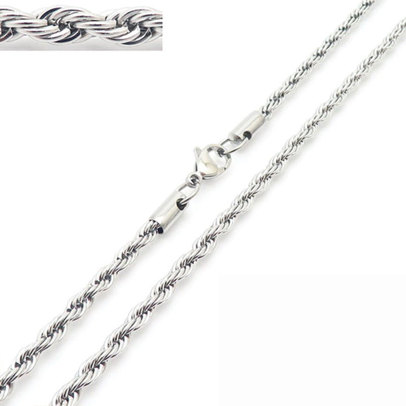 Twisted rope chain necklace – photo 35