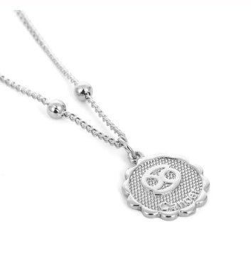 Dainty zodiac coin pendant necklace – photo 19