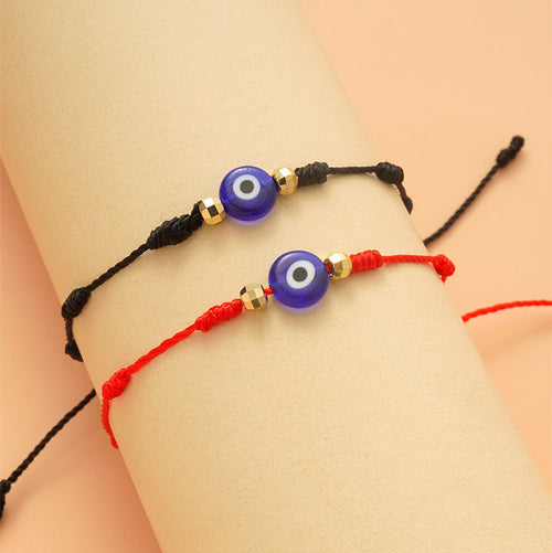 7-knot evil eye bracelet on a braided cord – photo 2