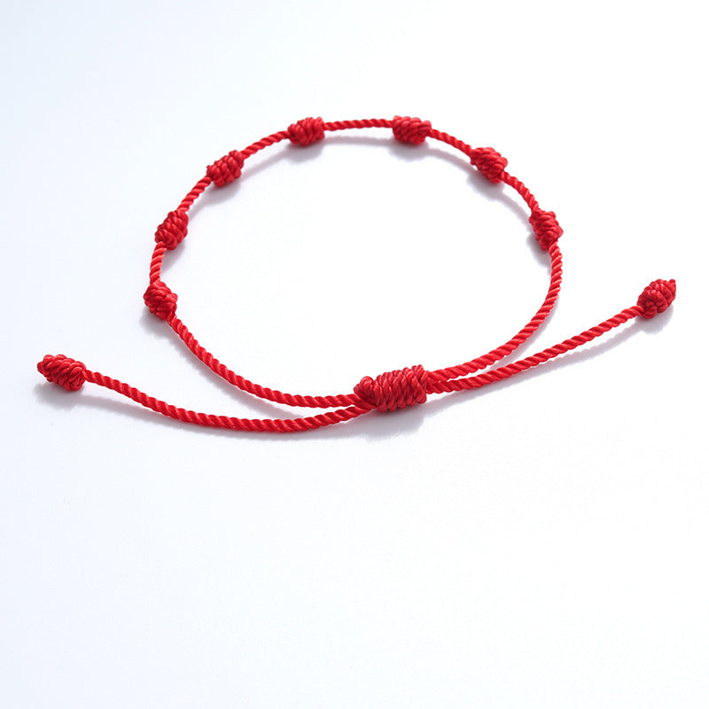 7-knot evil eye bracelet on a braided cord – photo 9