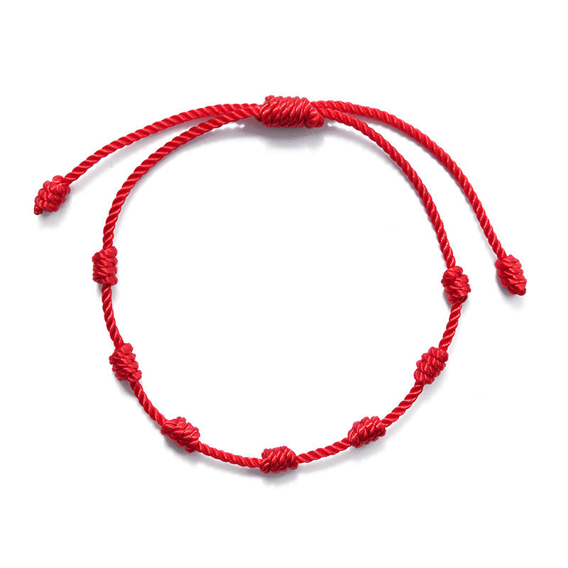 7-knot evil eye bracelet on a braided cord – photo 5
