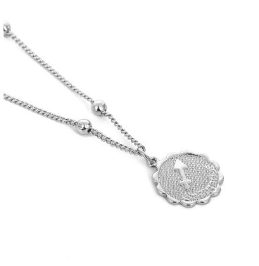 Dainty zodiac coin pendant necklace – photo 25