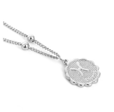 Dainty zodiac coin pendant necklace – photo 24
