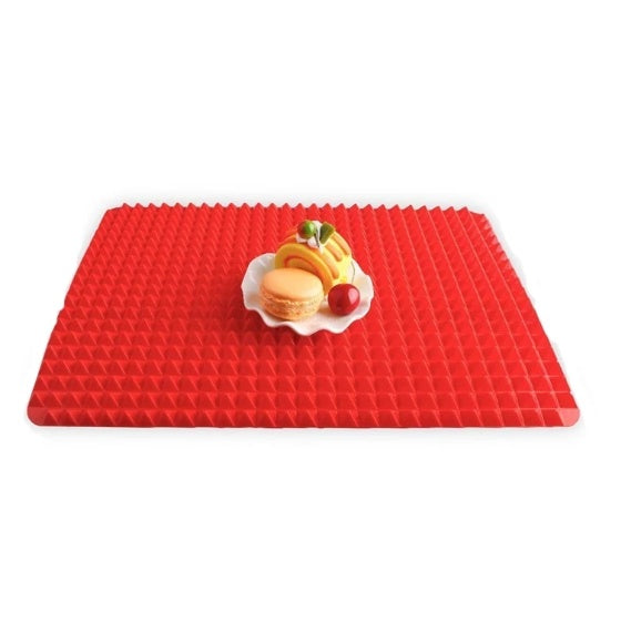 Red silicone pyramid baking mat – photo 5