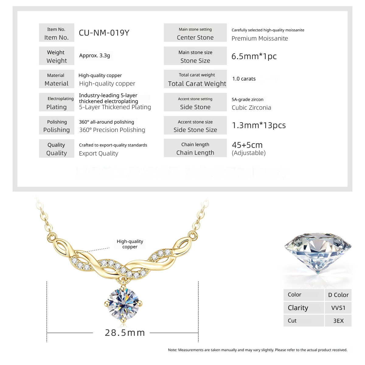Round halo medallion necklace with sparkling stones – photo 3