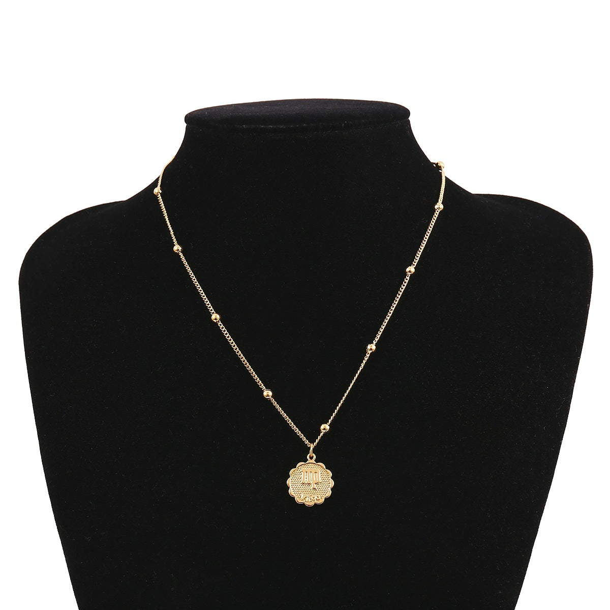 Dainty zodiac coin pendant necklace – photo 8