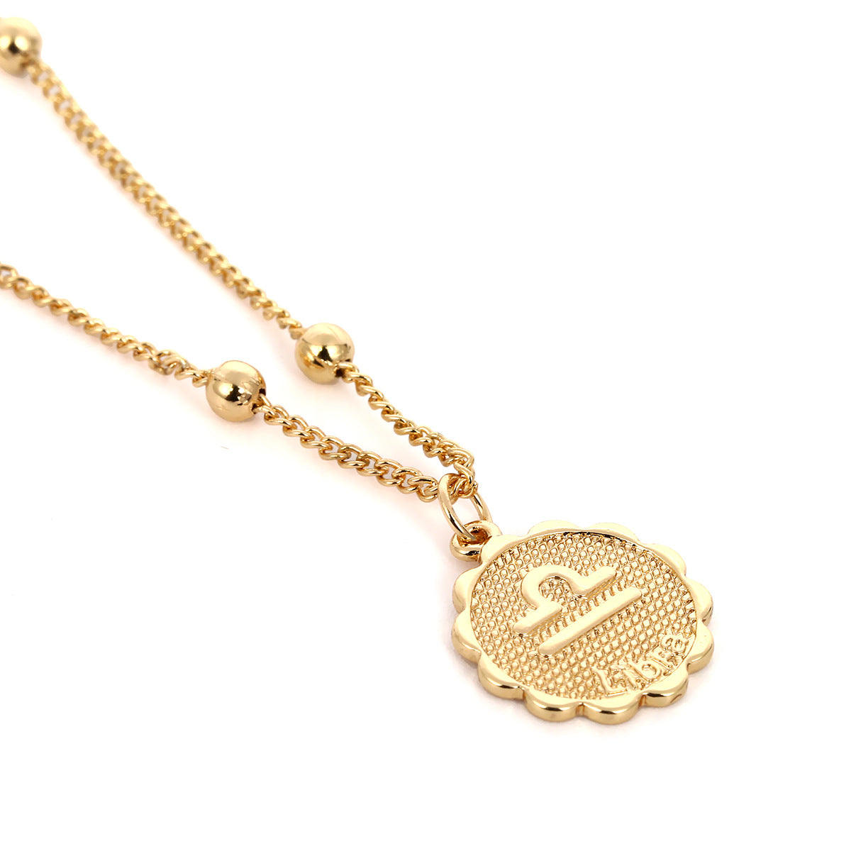 Dainty zodiac coin pendant necklace – photo 11