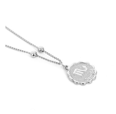 Dainty zodiac coin pendant necklace – photo 26
