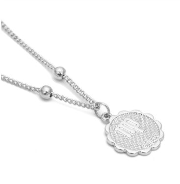 Dainty zodiac coin pendant necklace – photo 28