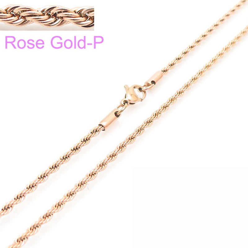 Twisted rope chain necklace – photo 28