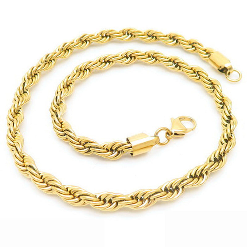 Twisted rope chain necklace – photo 23