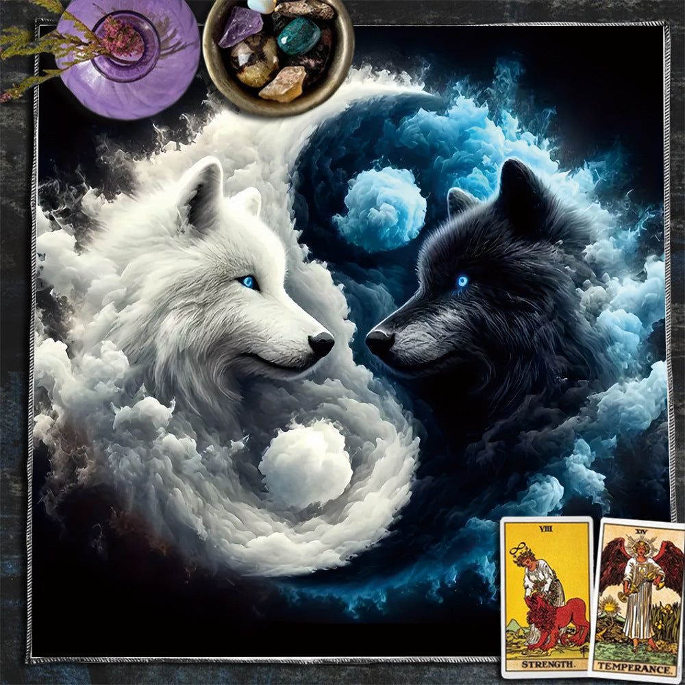 Celestial sun and moon tarot tablecloth – photo 14