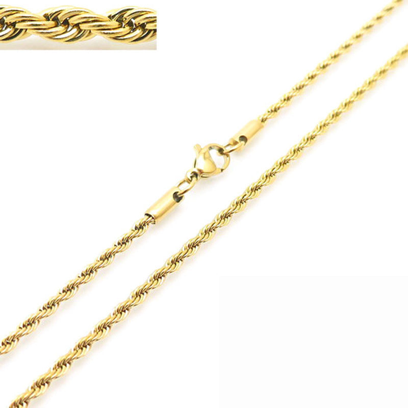 Twisted rope chain necklace – photo 18
