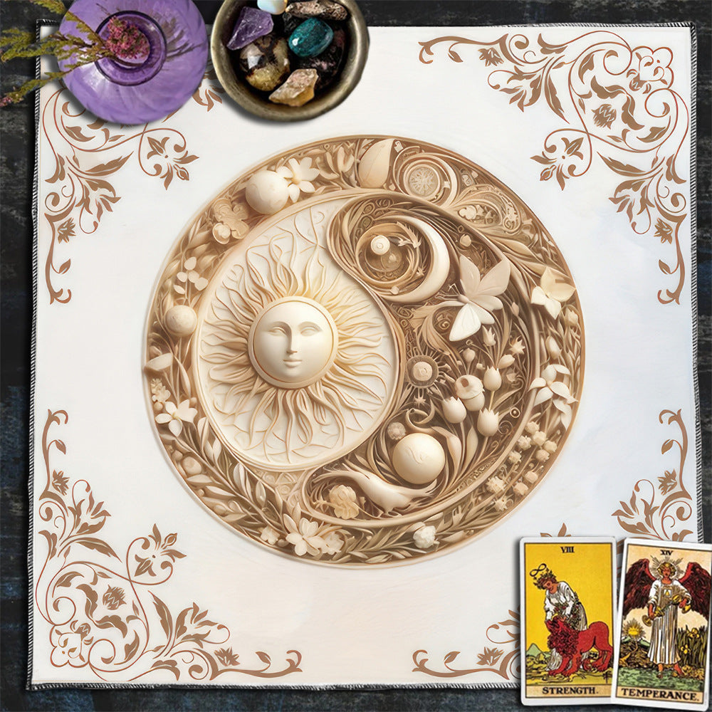 Celestial sun and moon tarot tablecloth – photo 20