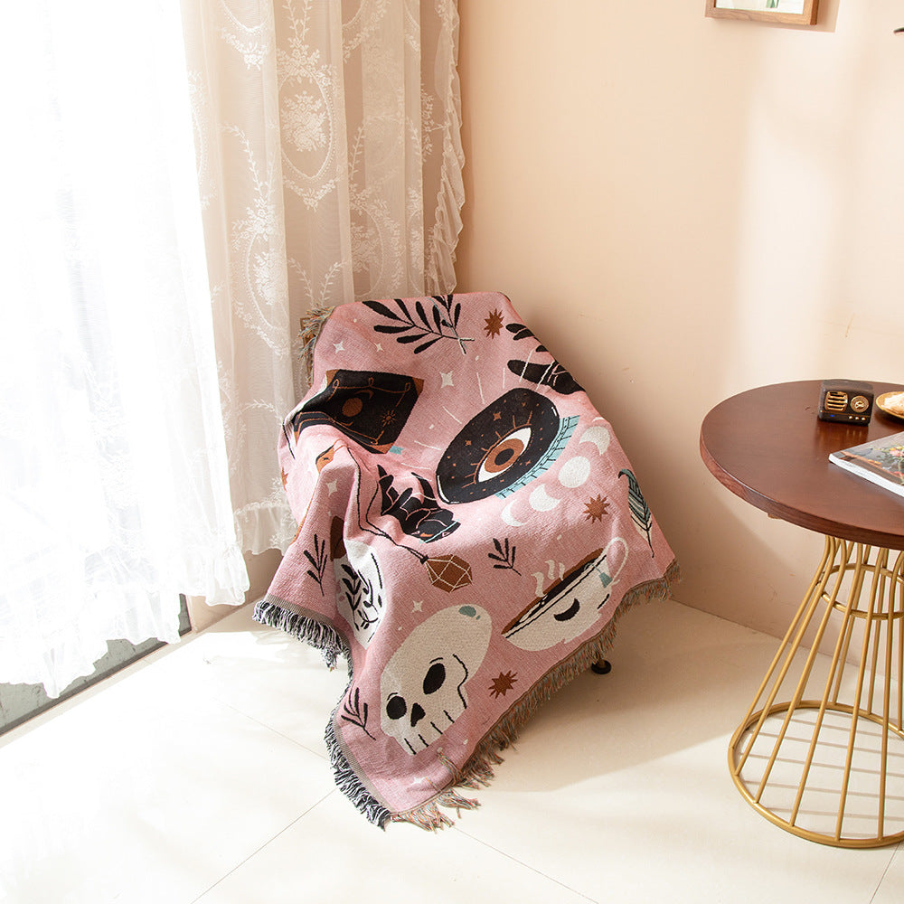 Pink mystic woven throw blanket – photo 5