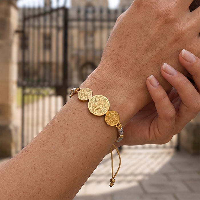 St. Benedict medal bracelet with meaning card – photo 5