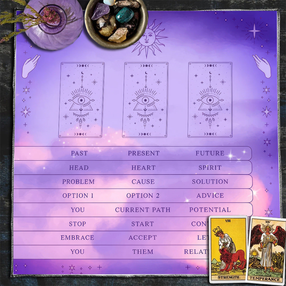 Celestial sun and moon tarot tablecloth – photo 19