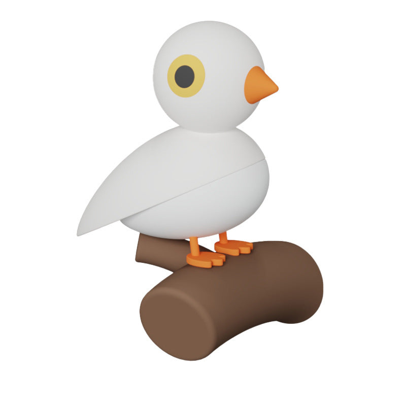 Brown bird motion-sensor night light on a branch base – photo 6