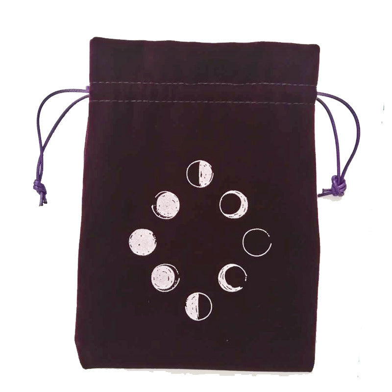 Purple moon phase velvet tarot bag – photo 6