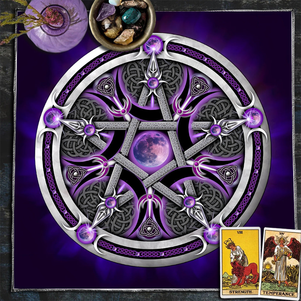 Celestial sun and moon tarot tablecloth – photo 15