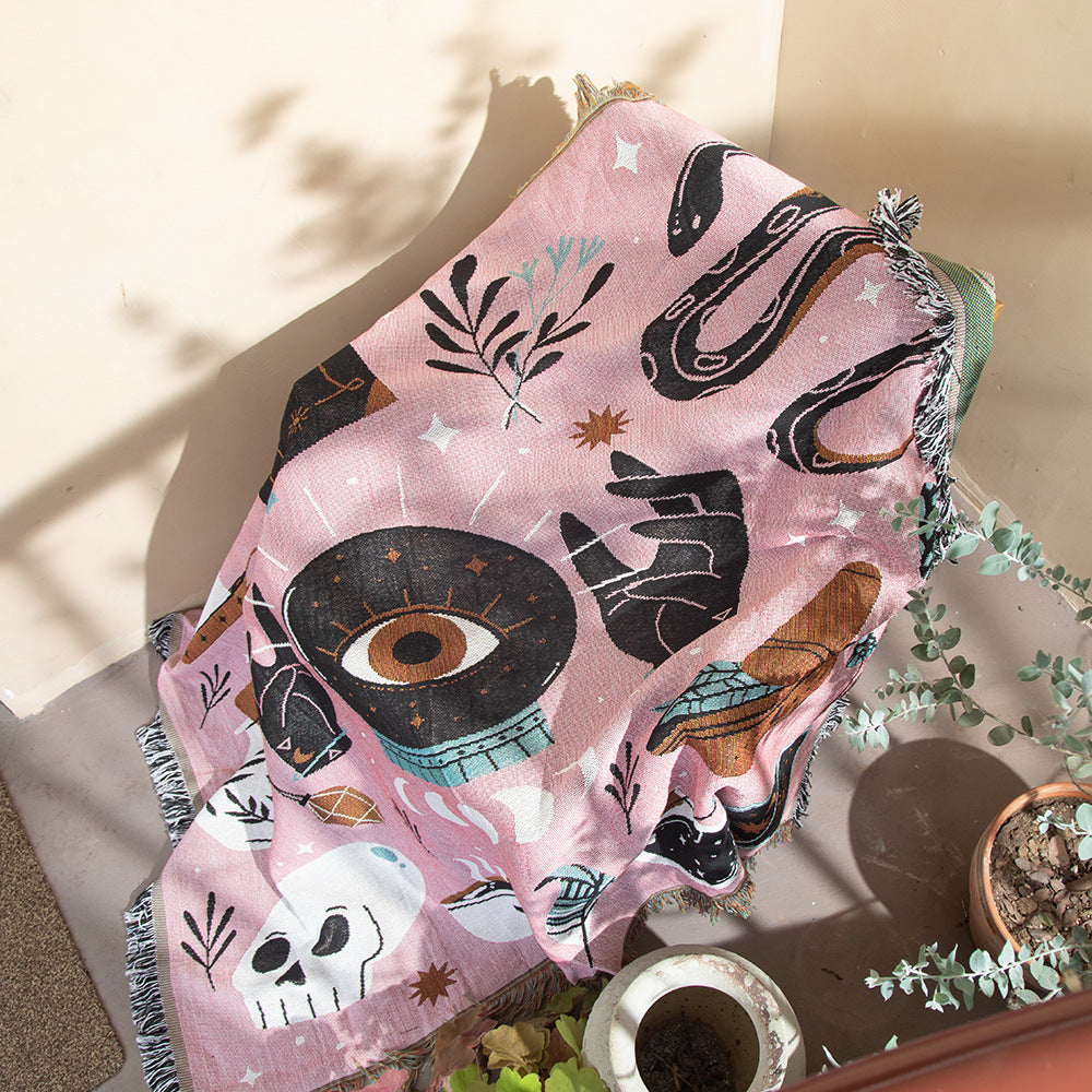 Pink mystic woven throw blanket – photo 6