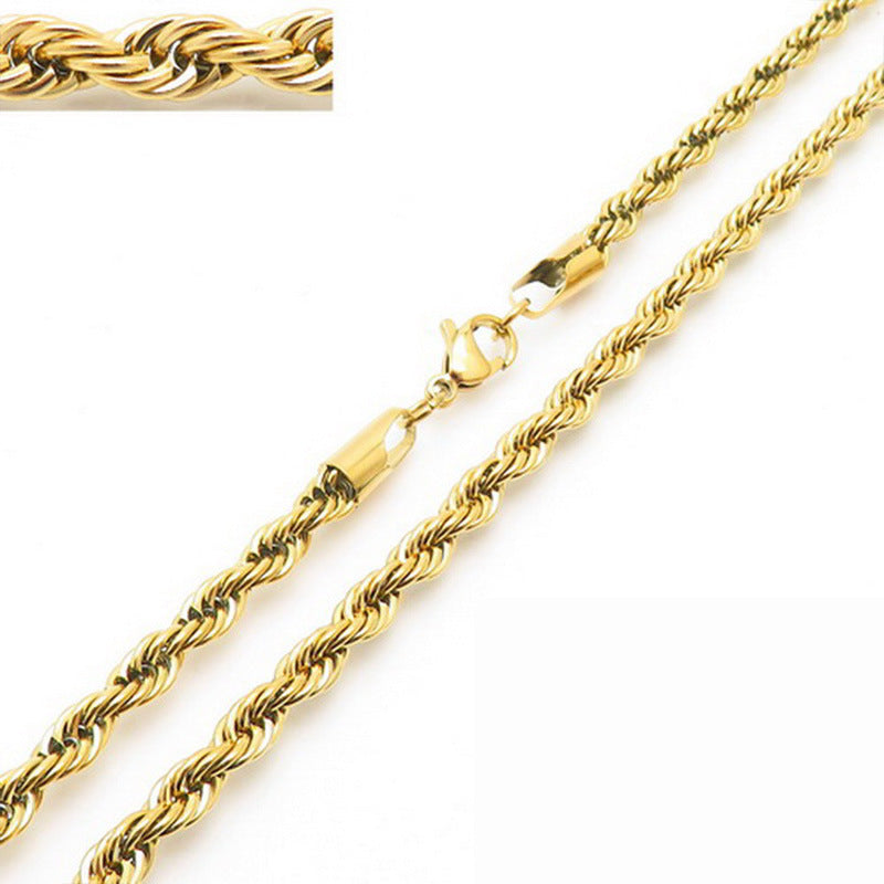 Twisted rope chain necklace – photo 21