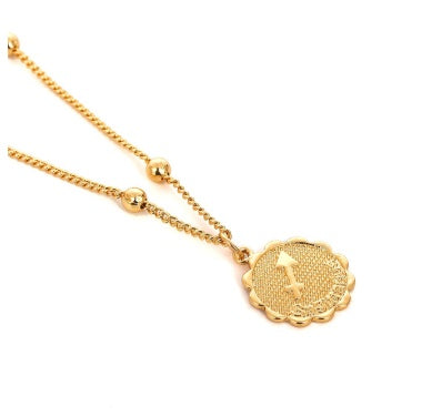 Dainty zodiac coin pendant necklace – photo 13