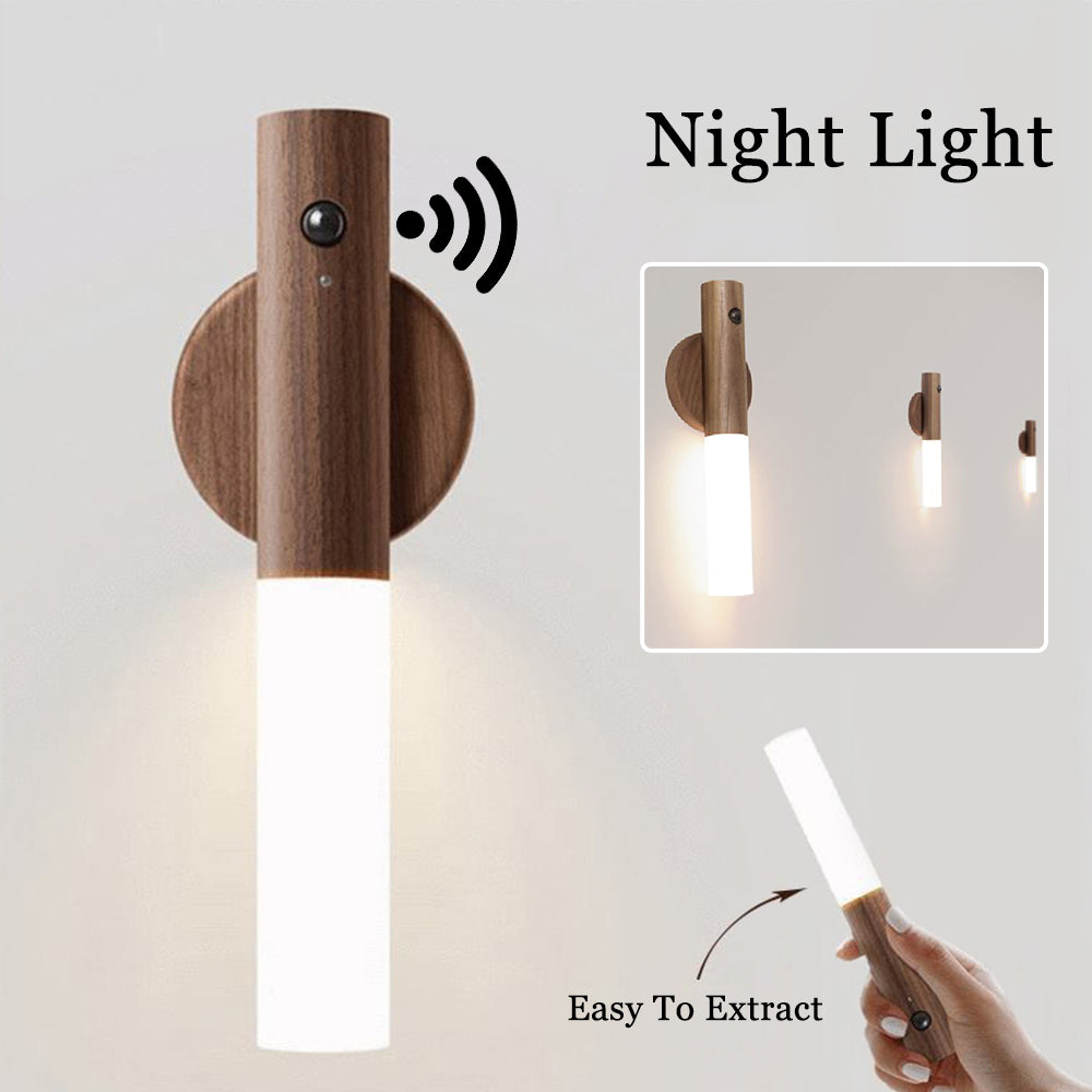 Light wood-look magnetic motion-sensor night light – photo 2