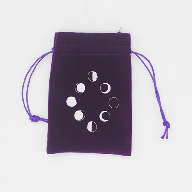 Purple moon phase velvet tarot bag – photo 2