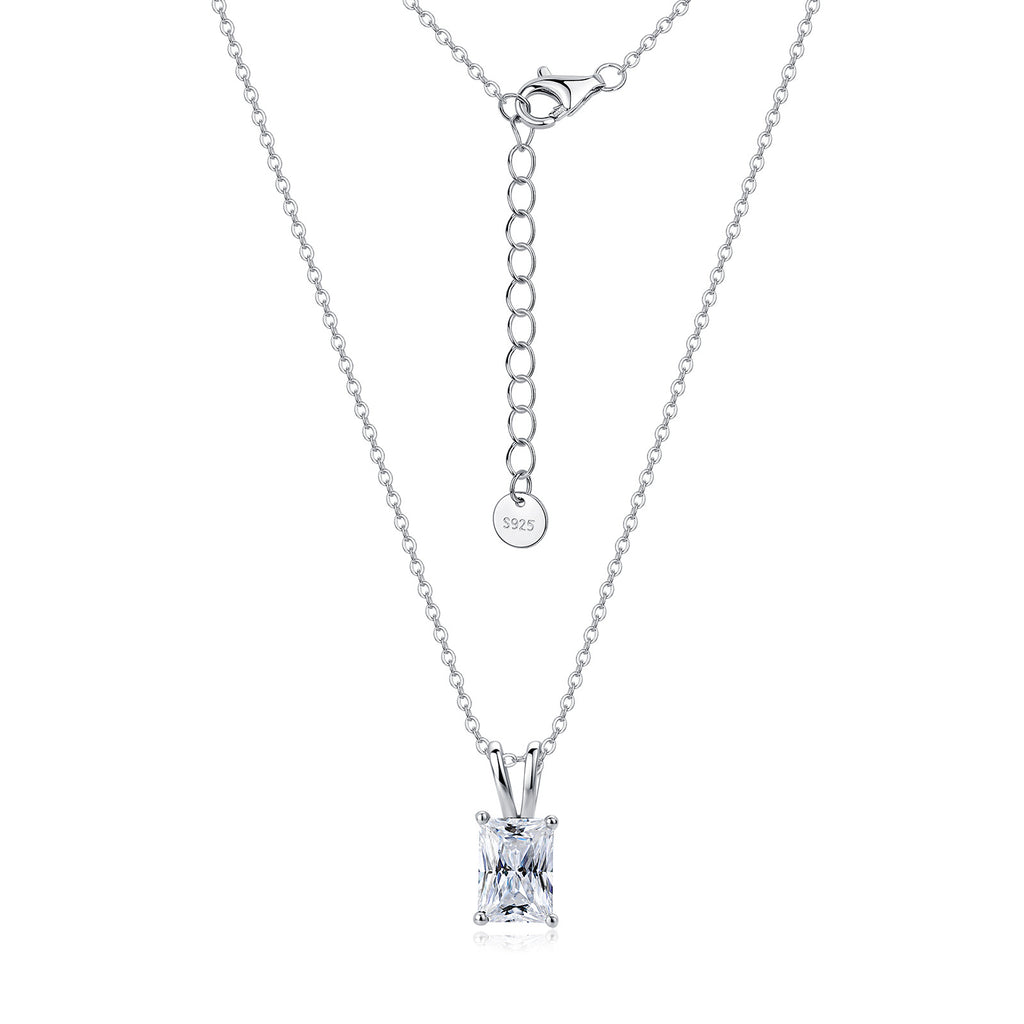 Radiant cut solitaire pendant necklace – photo 5