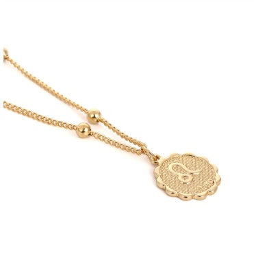 Dainty zodiac coin pendant necklace – photo 5