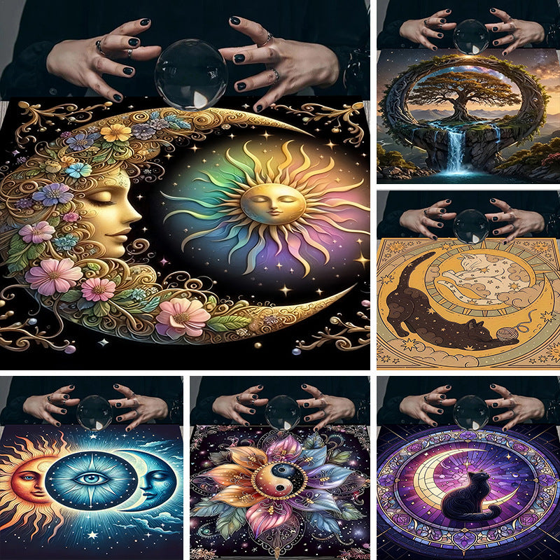 Celestial sun and moon tarot tablecloth – photo 6