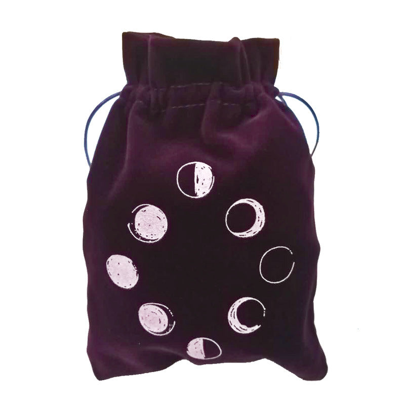 Purple moon phase velvet tarot bag – photo 4