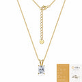 Radiant cut solitaire pendant necklace – photo 6