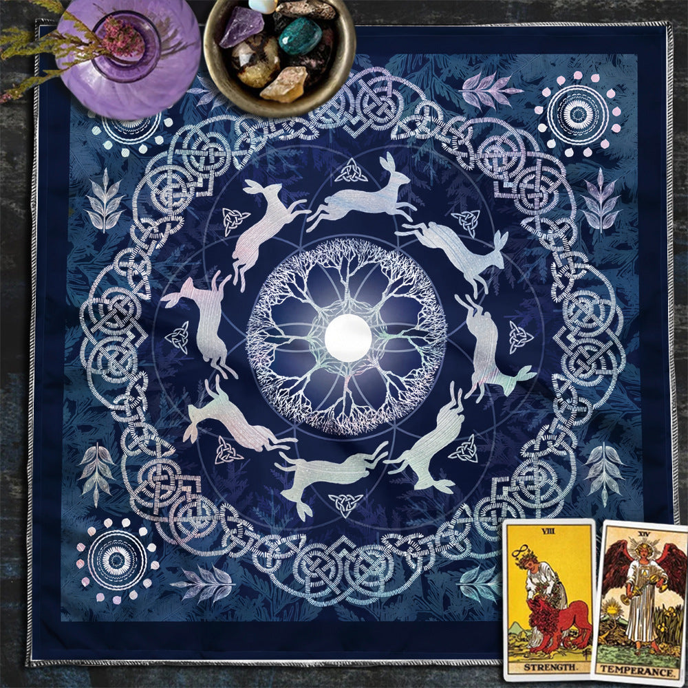 Celestial sun and moon tarot tablecloth – photo 18