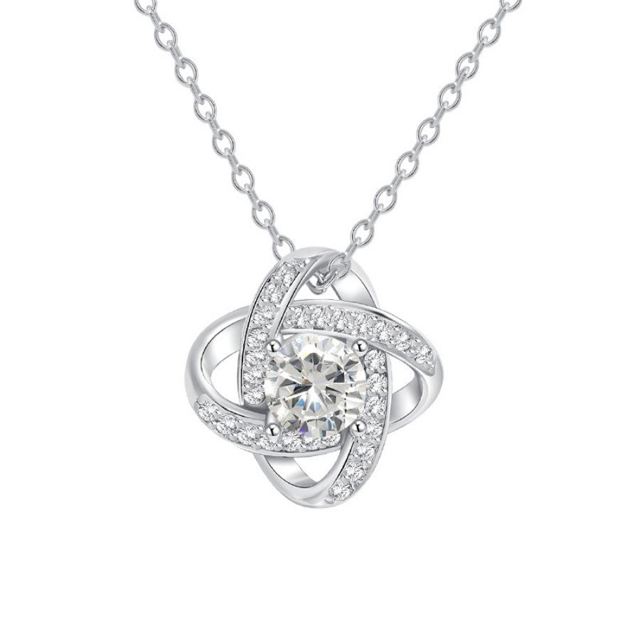 Love knot necklace on a Dear Mommy message card – photo 2
