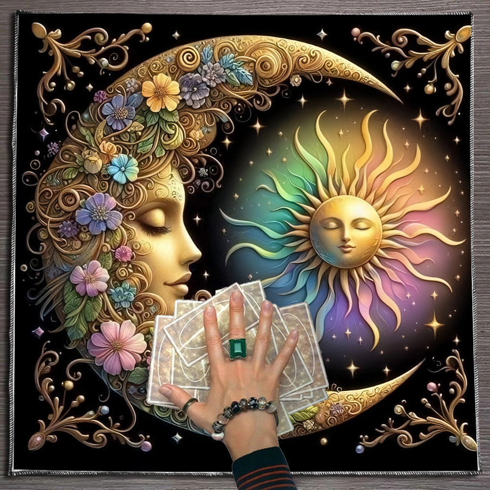 Celestial sun and moon tarot tablecloth – photo 5