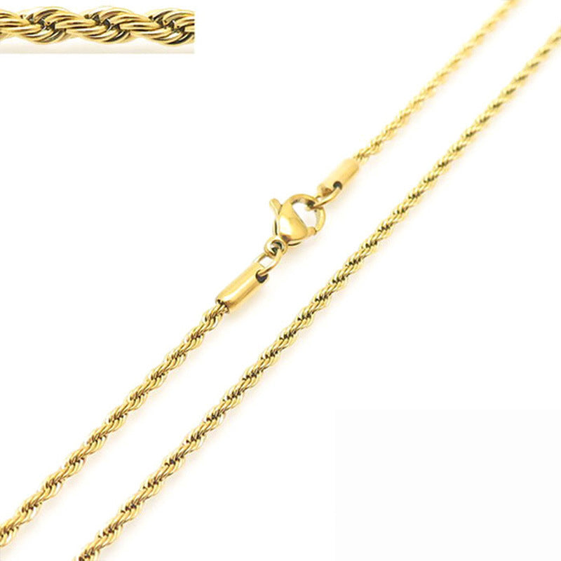 Twisted rope chain necklace – photo 5