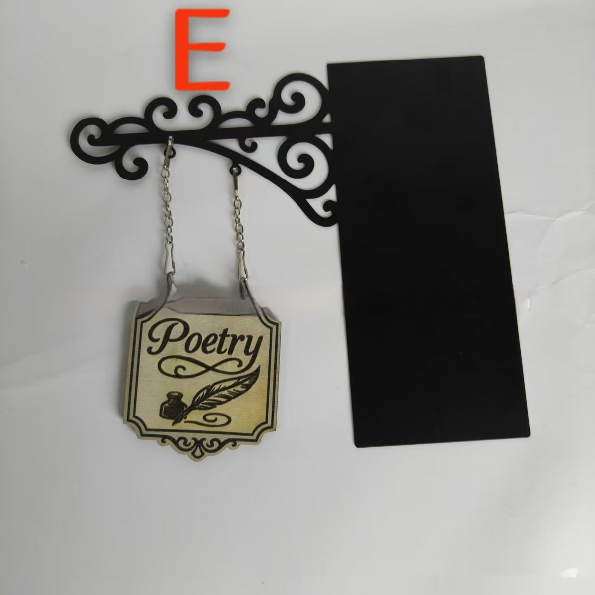 Book nook sign divider with Dark Romance sign between books – photo 5