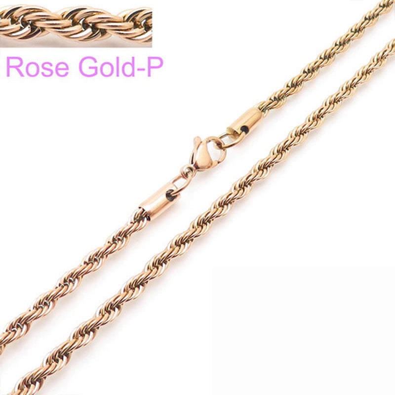 Twisted rope chain necklace – photo 29