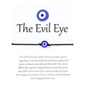 Evil eye string bracelet with blue glass bead on a woven cord – photo 4