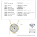 Round halo medallion necklace with sparkling stones – photo 5