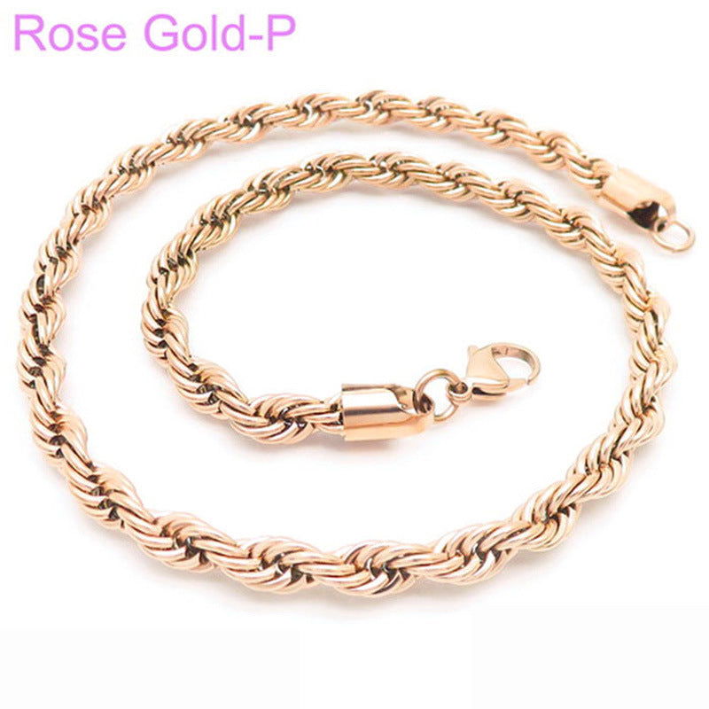 Twisted rope chain necklace – photo 31