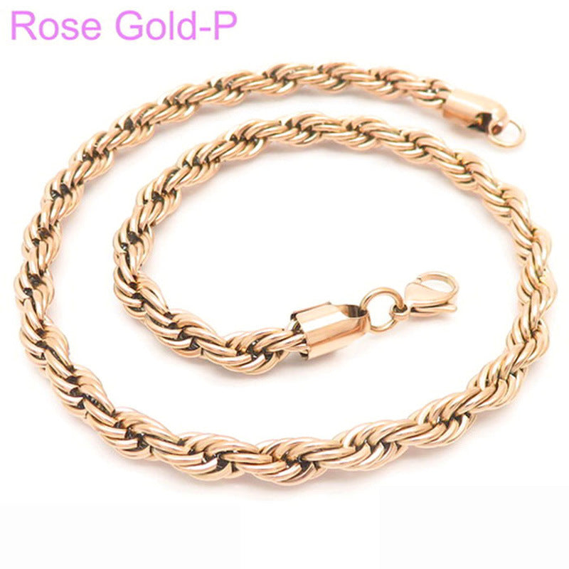 Twisted rope chain necklace – photo 27