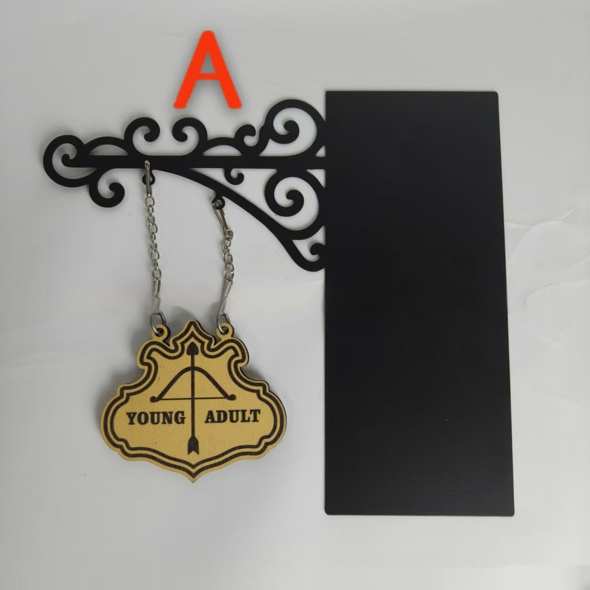 Book nook sign divider with Dark Romance sign between books – photo 3